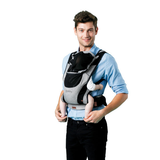 Chipolino Bobby Ergonomische Draagzak met Capuchon Grey