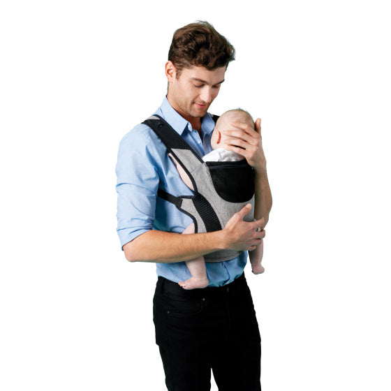 Chipolino Bobby Ergonomische Draagzak met Capuchon Grey