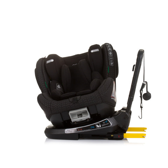 Chipolino peak autostoel i-size 40-150 cm isofix 360° obsidian zwart