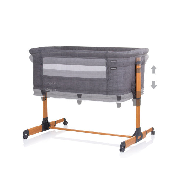 Chipolino Mommy 'N Me Co-sleeper Box Graphite Wood