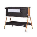 Chipolino sweet dreams co-sleeper met opklapbare zijkant graphite wood antraciet