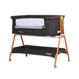 Chipolino sweet dreams co-sleeper met opklapbare zijkant graphite wood antraciet