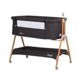 Chipolino sweet dreams co-sleeper met opklapbare zijkant graphite wood antraciet