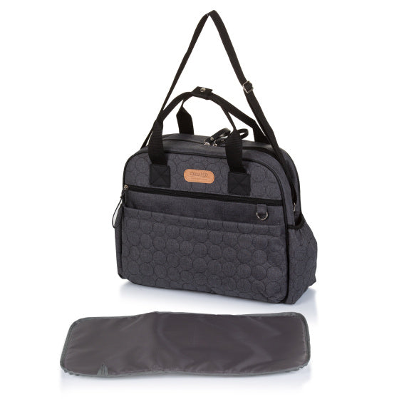 Chipolino Schouder Luiertas met Verschoningsmatje Granite Linen