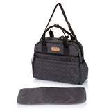 Chipolino Schouder Luiertas met Verschoningsmatje Granite Linen