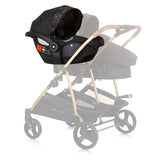 Chipolino duo autostoel 40-87 cm groep 0+ obsidian leaves zwart
