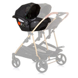 Chipolino duo autostoel 40-87 cm groep 0+ obsidian leaves zwart