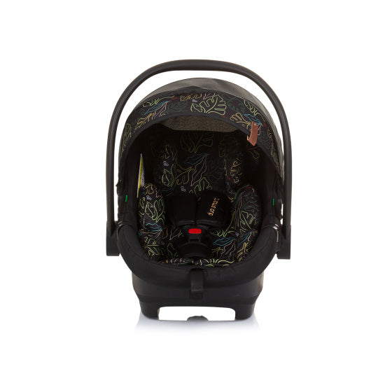 Chipolino duo autostoel 40-87 cm groep 0+ obsidian leaves zwart