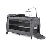 Chipolino Bella Opvouwbaar Campingbedje met Aankleedkussen Granite