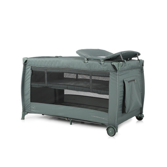 Chipolino bella opvouwbaar campingbedje met aankleedkussen pastel groen