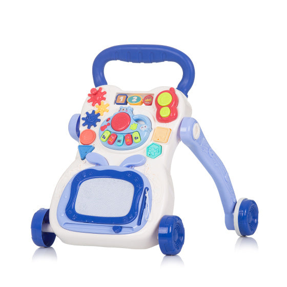 Chipolino Funny Game Loopwagen met Piano, Telefoon Tekenbord Blauw