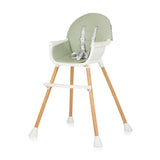Chipolino rio 2-in-1 kinderstoel met eetblad zitkussen aloe groen wit
