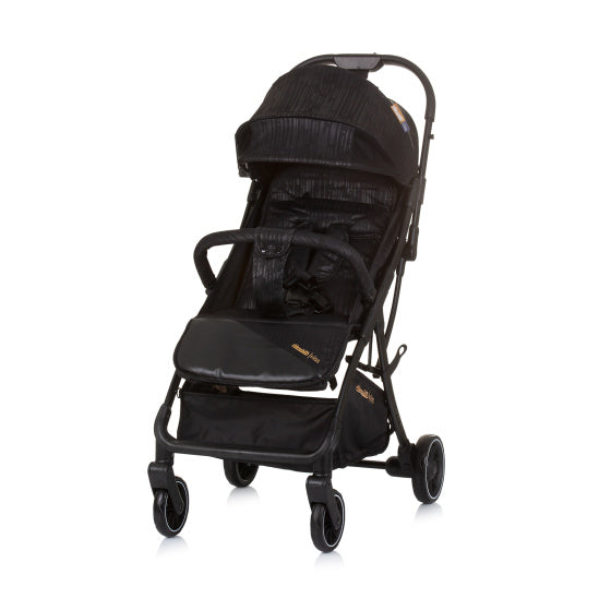 Chipolino kiss autofolding opvouwbare buggy obsidian zwart