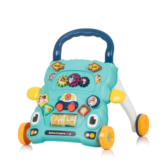 Chipolino funny animals loopwagen met speelauto muziek blauw