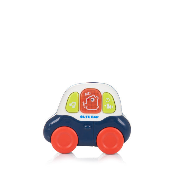 Chipolino funny animals loopwagen met speelauto muziek blauw
