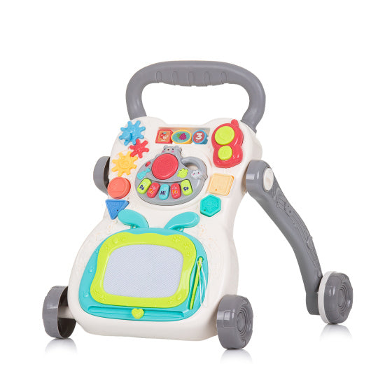 Chipolino Funny Game Loopwagen met Piano, Telefoon Tekenbord Grijs