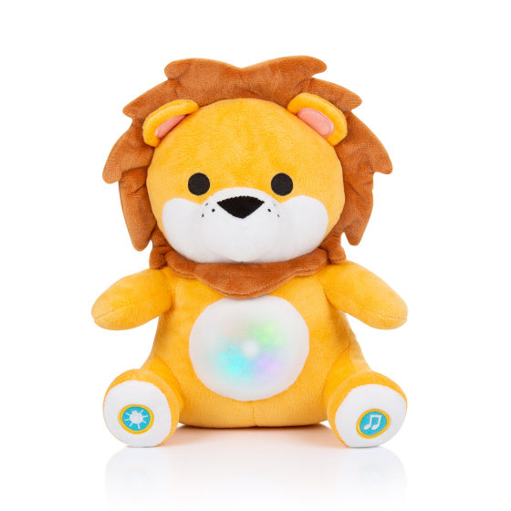 Chipolino pluche baby nachtlamp knuffelleeuw met muziek licht