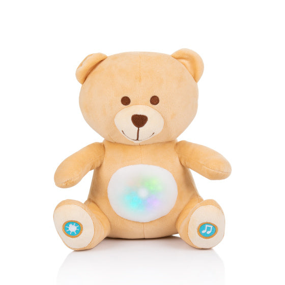 Chipolino pluche baby nachtlamp knuffelbeer met muziek licht