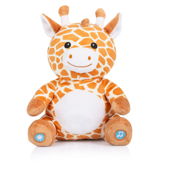 Chipolino pluche baby nachtlamp knuffelgiraf met muziek licht