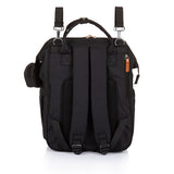 Chipolino Rugzak Luiertas met Extra veel Opslagruimte Obsidian Zwart