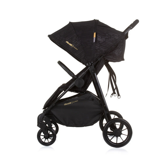 Chipolino top opvouwbare buggy voor 2 obsidian zwart