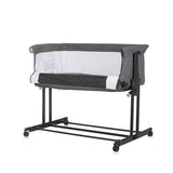 Chipolino zen co-sleeper box met klamboe granite grijs