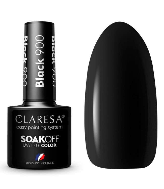 Claresa uv led gellak 5ml black 900