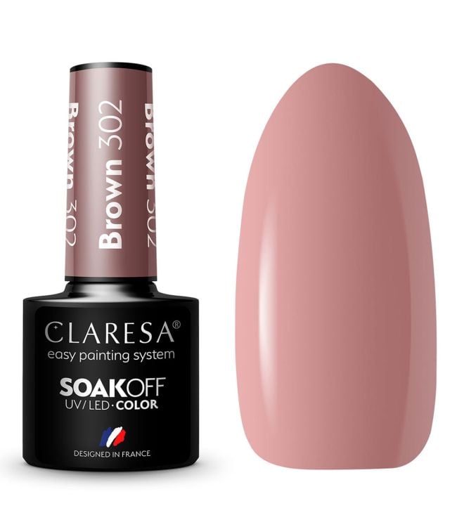 Claresa uv led gellak 5ml brown 302 take me to the river