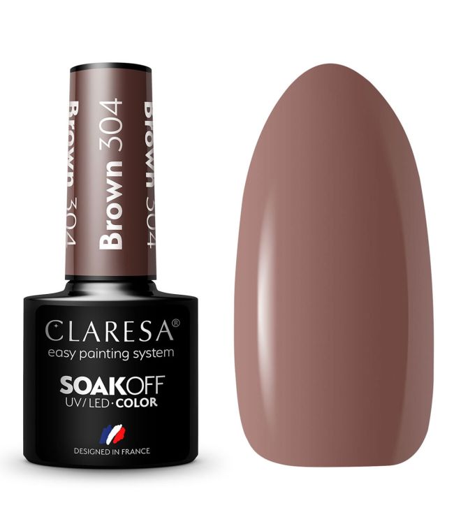 Claresa uv led gellak 5ml brown 304 take me to the river