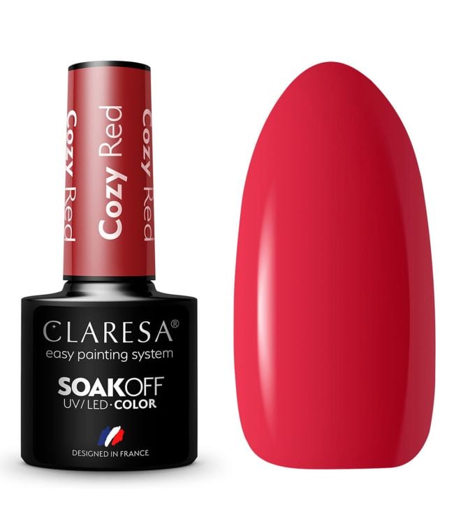 Claresa uv led gellak 5ml cozy red warm feelings