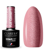 Claresa uv led gellak 5ml full glitter 5 warm pink