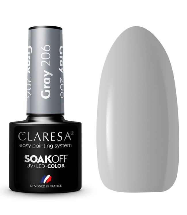 Claresa uv led gellak 5ml gray 206 savanna vibes