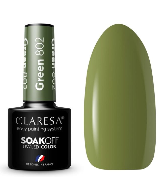 Claresa uv led gellak 5ml green 802 take me to the river