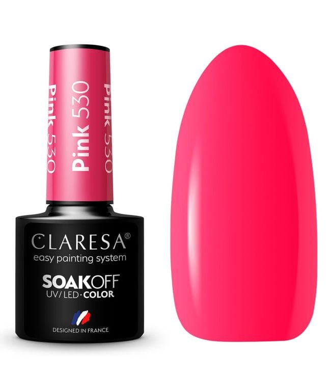 Claresa uv led gellak 5ml pink 530 rainbow explosion