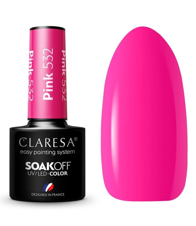 Claresa uv led gellak 5ml pink 532 sunny garden