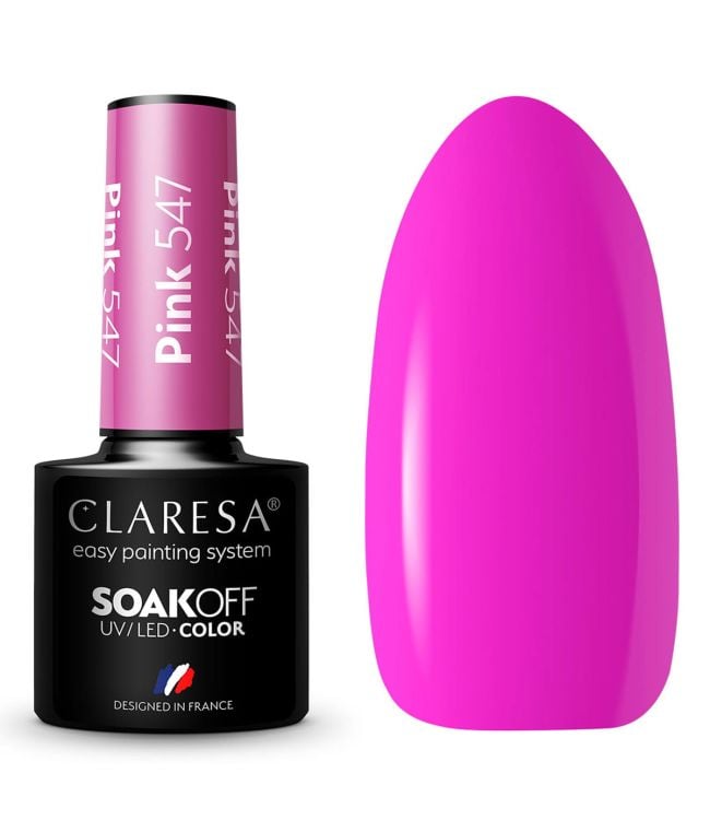Claresa uv led gellak 5ml pink 547 sunny garden