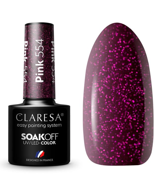Claresa uv led gellak 5ml pink 554 warm feelings