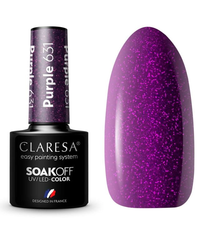 Claresa uv led gellak 5ml purple 631 full berries