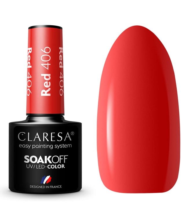 Claresa uv led gellak 5ml red 406 rainbow explosion