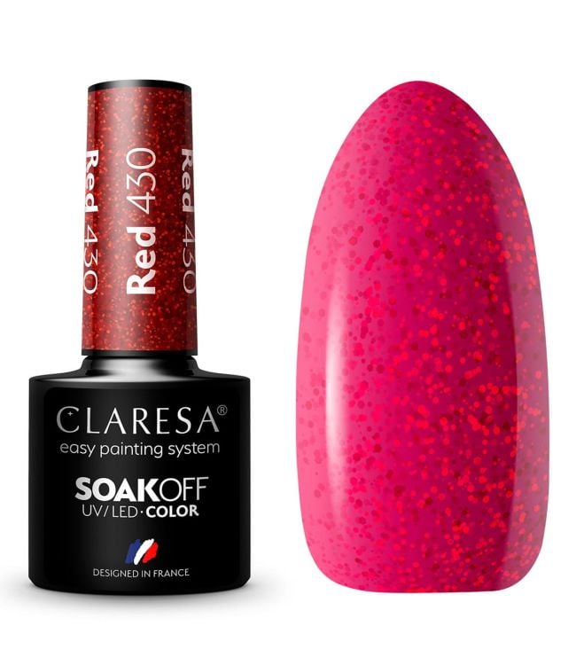 Claresa uv led gellak 5ml red 430 rainbow explosion