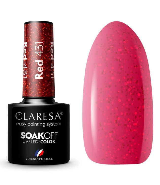 Claresa uv led gellak 5ml red 431 warm feelings