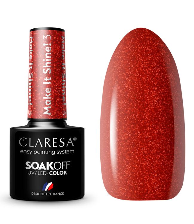 Claresa uv led gellak 5ml make it shine 3