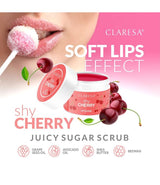 Claresa lip scrub shy cherry 15gr.