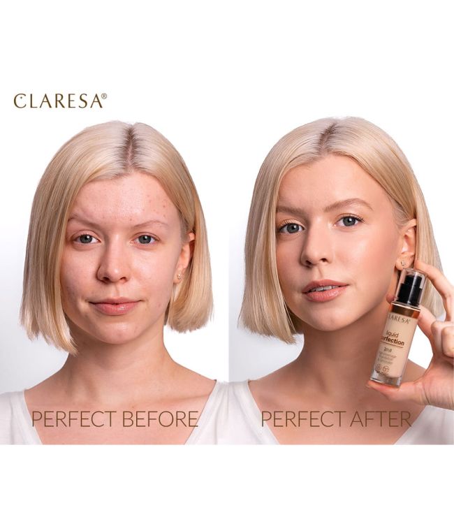 Claresa liquid perfection 2-in-1 concealer en foundation 103 cool medium 18gr.