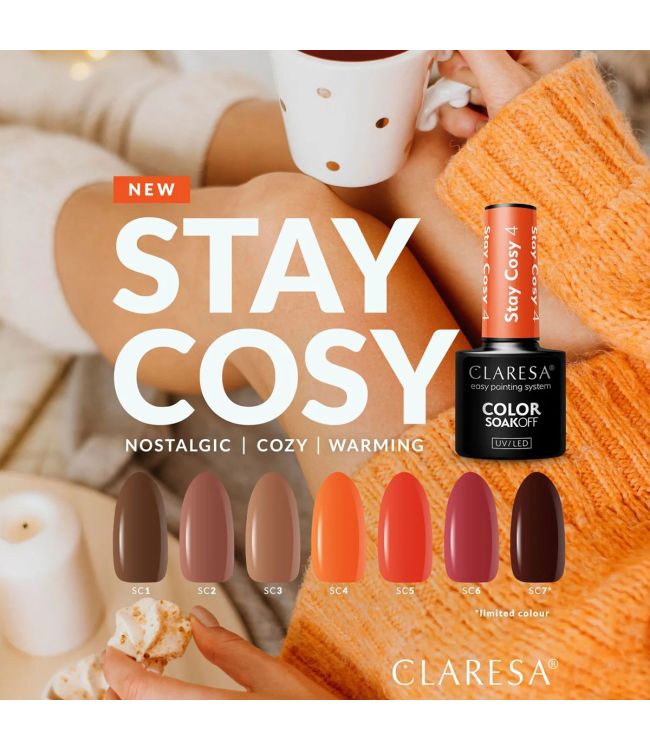 Claresa uv led gellak 5ml stay cosy 3