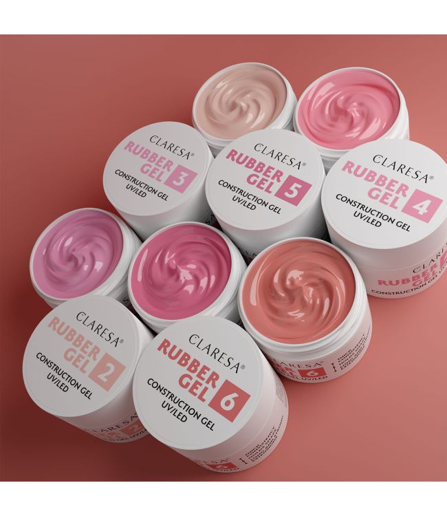 Claresa rubber gel 4 warm pink 12gr.