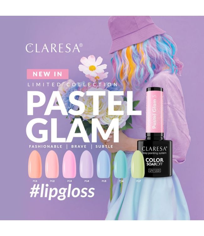 Claresa uv led gellak 5ml pastel glam 1