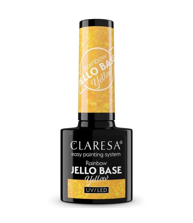 Claresa rainbow jello base coat yellow 5ml