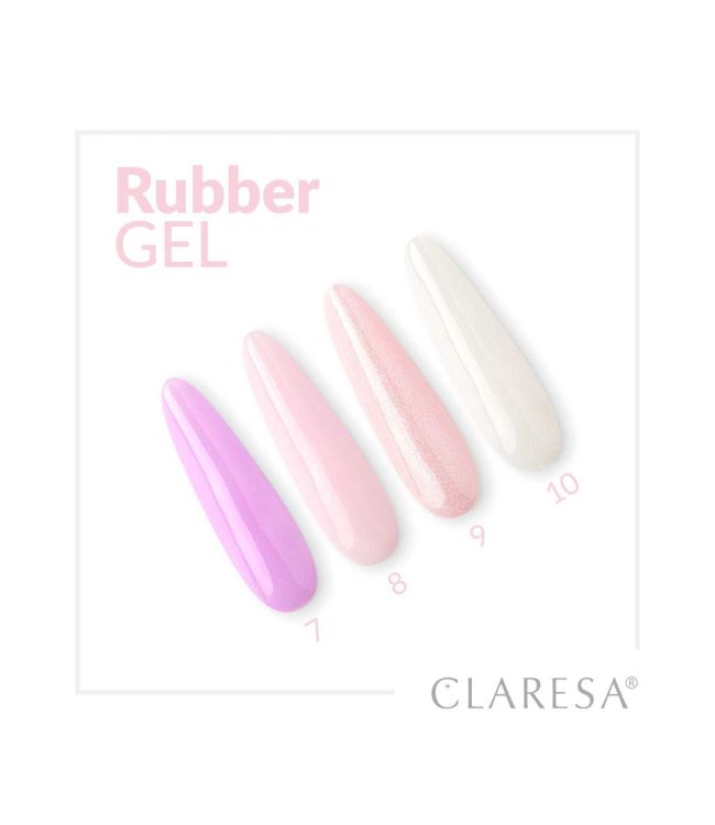 Claresa rubber gel 8 ballerina pink 90gr.