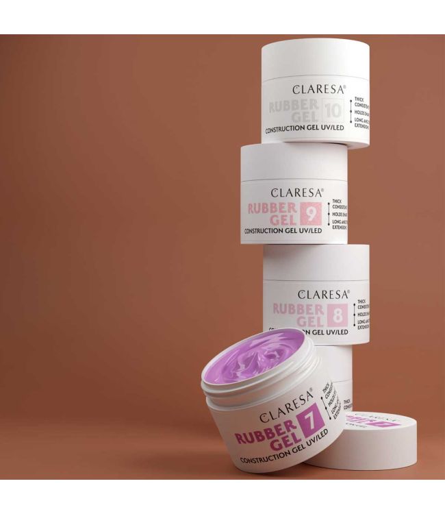 Claresa rubber gel 10 milky white 90gr.